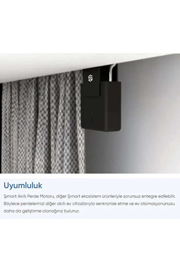 Akıllı Perde Motoru Çoklu Perde Tipiyle Uyumlu